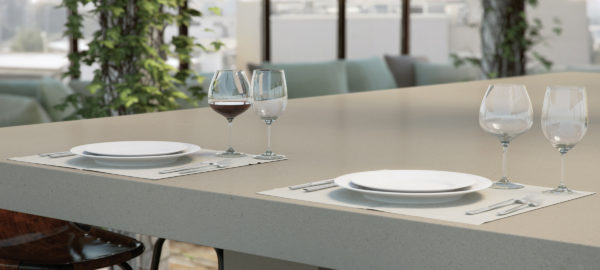 Dining Room Quartz Colors Raw Concrete 4004 Countertop