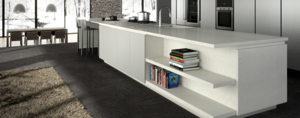 Kitchen With Quartz Colors London Grey 5000 Countertop