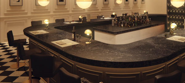 Bar With Quartz Colors Vanilla Noir 5100 Countertop View 2