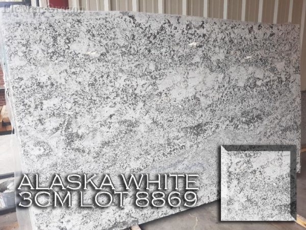 Granite Alaska White (3CM Lot 8869) Countertop Sample