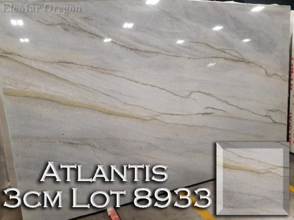 Quartzite Atlantis (3CM Lot 8933) Countertop Sample