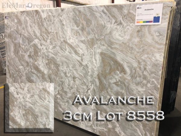 Marble Avalanche Marble (3CM Lot 8558) Countertop Sample