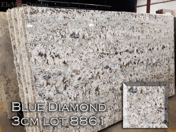 Granite Blue Diamond (3CM Lot 8861) Countertop Sample
