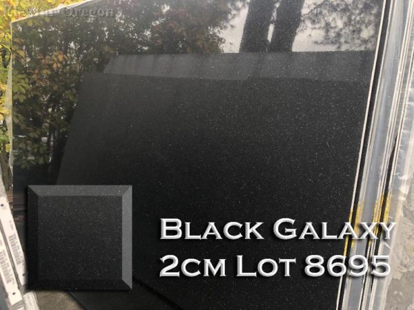 Granite Black Galaxy (3CM Lot 8695) Countertop Sample