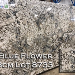 Granite Blue Flower (3CM Lot 8733) Countertop Sample