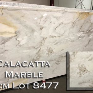 Marble Calacatta Marble (3CM Lot 8477) Countertop Sample