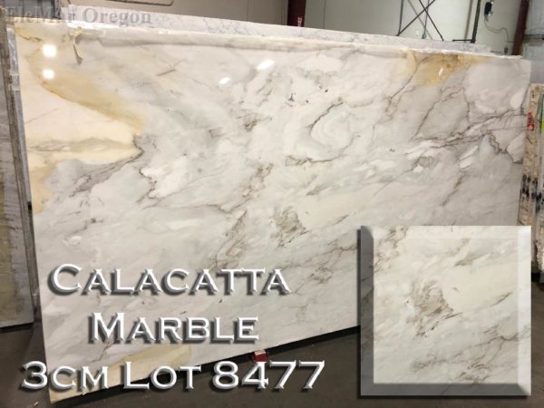 Marble Calacatta Marble (3CM Lot 8477) Countertop Sample