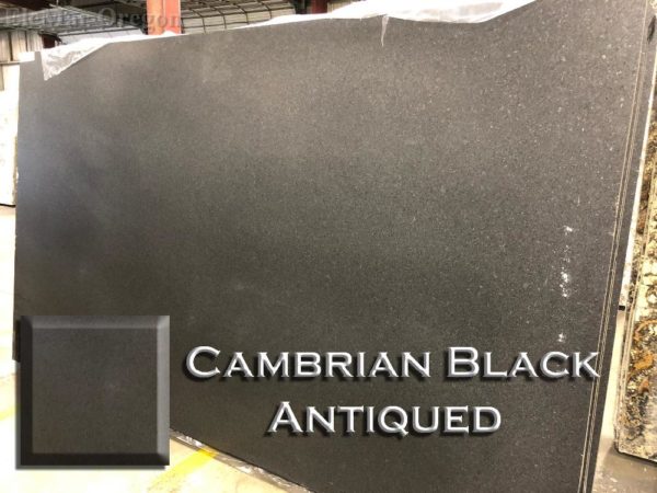 Granite Cambrian Black Antiqued Countertop Sample