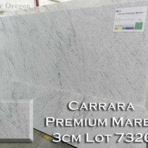 Marble Carrara Premium Marble (3CM Lot 7320) Countertop Sample