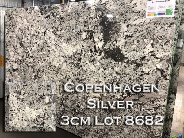 Granite Copenhagen Silver (3CM Lot 8682) Countertop Sample
