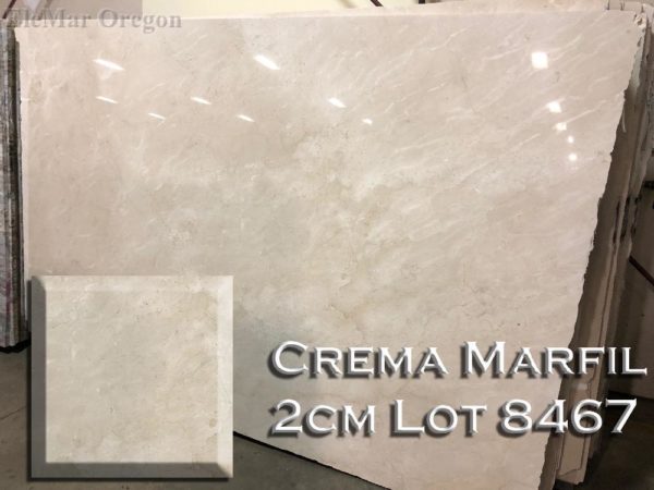 Marble Crema Marfil (3CM Lot 8467) Countertop Sample