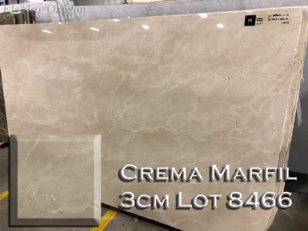 Marble Crema Marfil (3CM Lot 8466) Countertop Sample