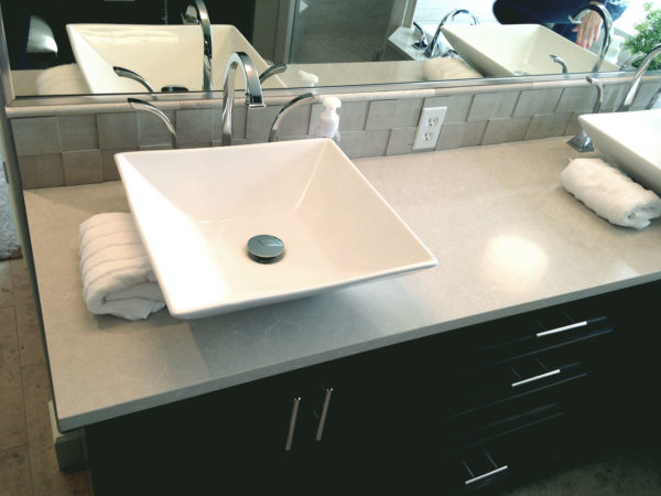 Sink With Natural Dolce Vita Countertop