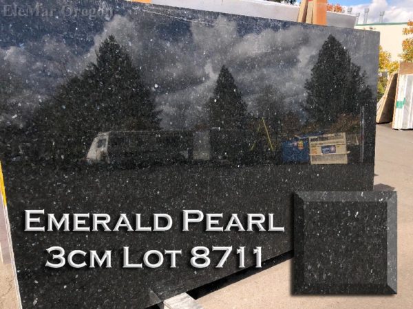 Granite Emerald Pearl (3CM Lot 8711) Countertop Sample