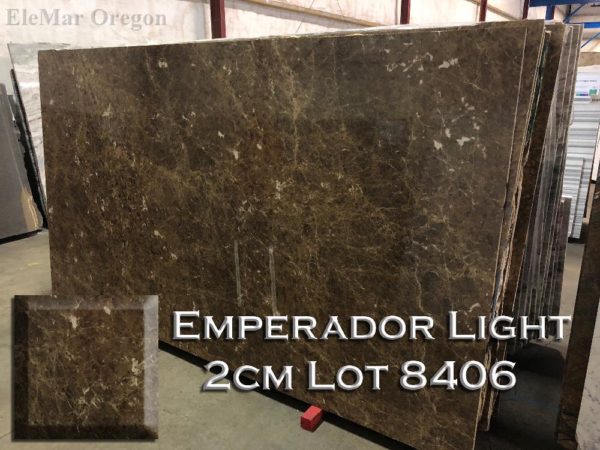Marble Emperador Light (3CM Lot 8406) Countertop Sample