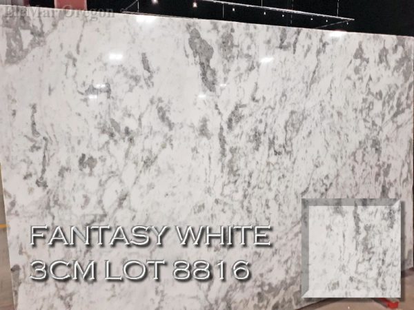 Marble Fantasy White Marble (3CM Lot 8816) Countertop Sample