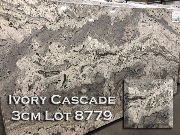 Granite Ivory Cascade (3CM Lot 8779) Countertop Sample