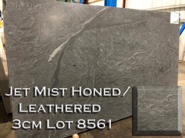 Granite Jet Mist Honed/Leathered (3CM Lot 8561) Countertop Sample