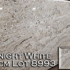 Granite Knight White (3CM Lot 8993) Countertop Sample