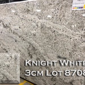 Granite Knight White (3CM Lot 8708) Countertop Sample