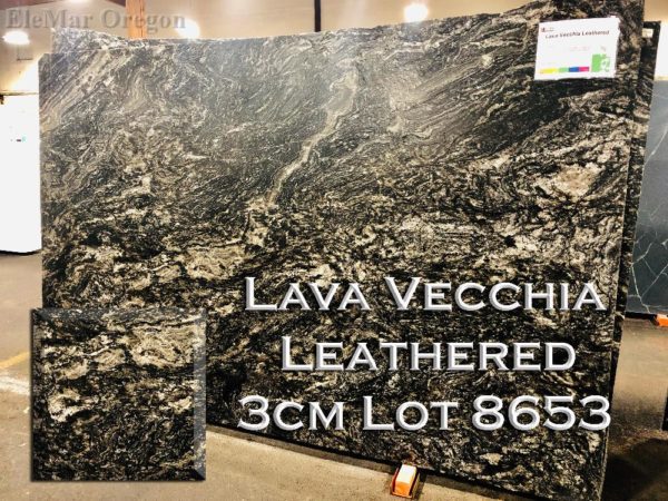 Granite Lava Vecchia Leathered (3CM Lot 8653) Countertop Sample