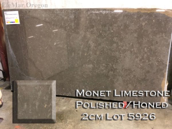 Marble Monet Limestone Polished-Honed (3CM Lot 5926) Countertop Sample