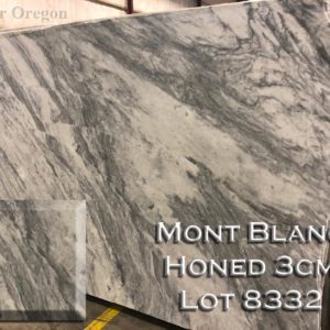 Marble Mont Blanc Honed (3CM Lot 8332) Countertop Sample