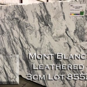 Marble Mont Blanc Marble Leathered (3CM Lot 8552) Countertop Sample