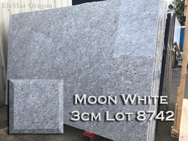 Granite Moon White (3CM Lot 8742) Countertop Sample