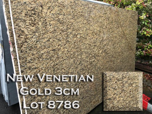 Granite New Venetian Gold (3CM Lot 8785) Countertop Sample