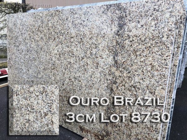 Granite Ouro Brazil (3CM Lot 8730) Countertop Sample