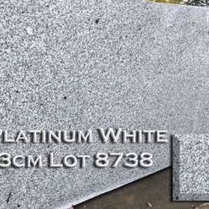 Granite Platinum White (3CM Lot 8738) Countertop Sample