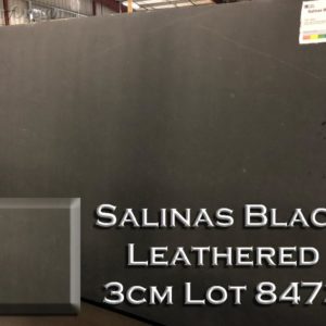 Granite Salinas Black Leathered (3CM Lot 8473) Countertop Sample