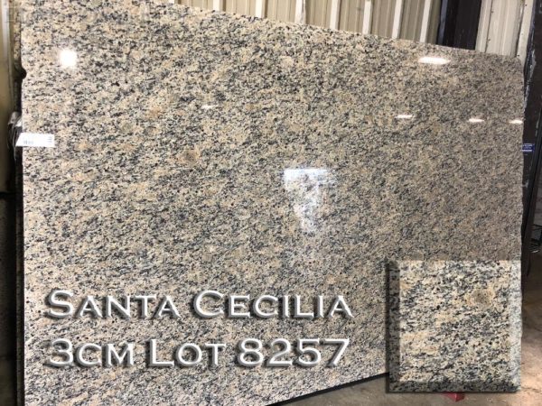 Granite Santa Cecilia (3CM Lot 8257) Countertop Sample
