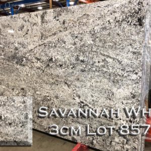 Granite Savannah White (3CM Lot 8571) Countertop Sample