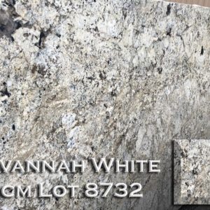 Granite Savannah White (3CM Lot 8732) Countertop Sample