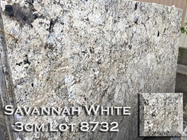 Granite Savannah White (3CM Lot 8732) Countertop Sample