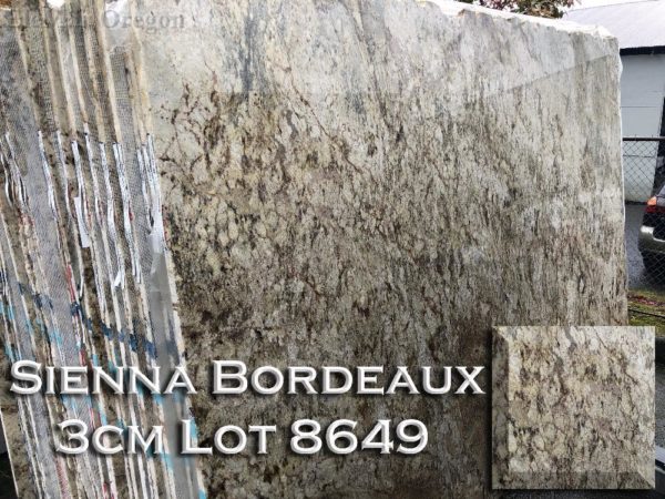 Granite Sienna Bordeaux (3CM Lot 8649) Countertop Sample