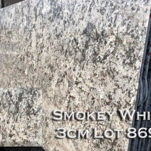 Granite Smokey White (3CM Lot 8698) Countertop Sample