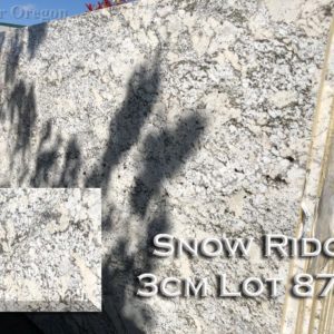 Granite Snow Ridge (3CM Lot 8746) Countertop Sample