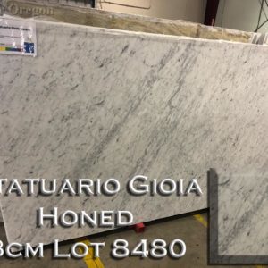 Marble Statuario Gioia Honed (3CM Lot 8480) Countertop Sample
