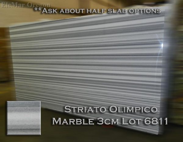 Marble Striato Olimpico Marble (3CM Lot 6811) Countertop Sample