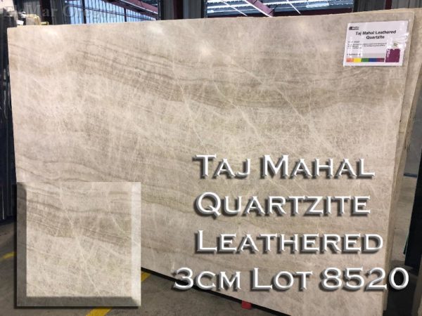 Quartzite Taj Mahal Quartzite Leathered (3CM Lot 8520) Countertop Sample