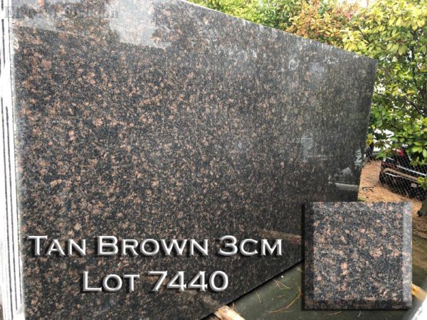 Granite Tan Brown (3CM Lot 7440) Countertop Sample