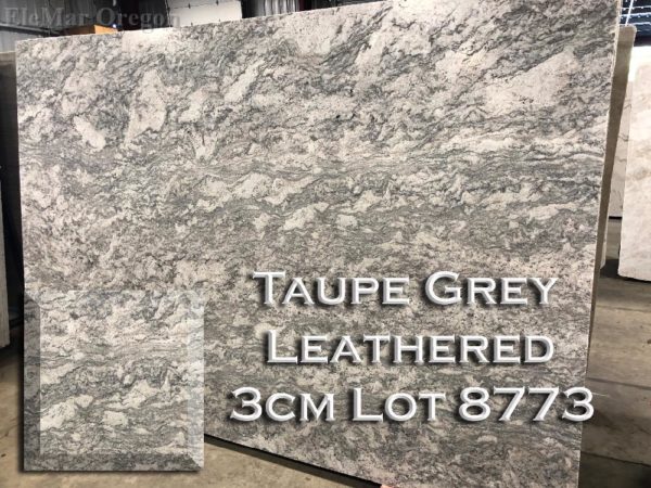 Granite Taupe Grey Leathered (3CM Lot 8773) Countertop Sample
