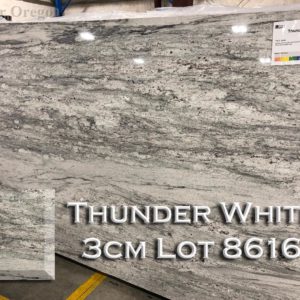 Granite Thunder White (3CM Lot 8616) Countertop Sample