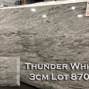 Granite Thunder White (3CM Lot 8705) Countertop Sample
