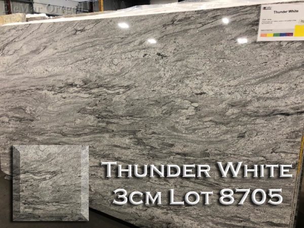 Granite Thunder White (3CM Lot 8705) Countertop Sample