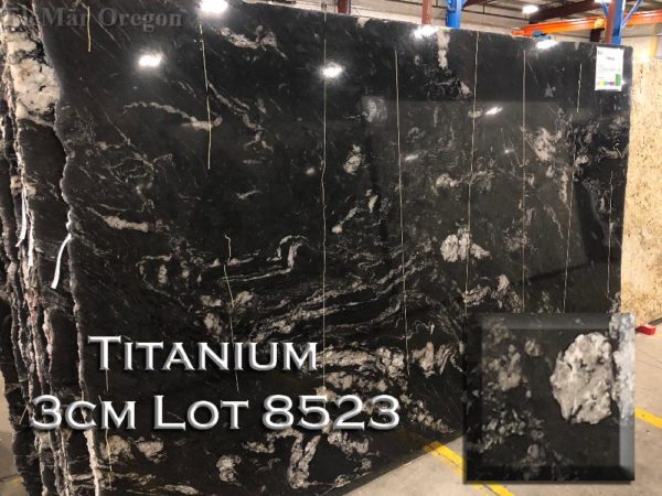 Granite Titanium (3CM Lot 8523) Countertop Sample