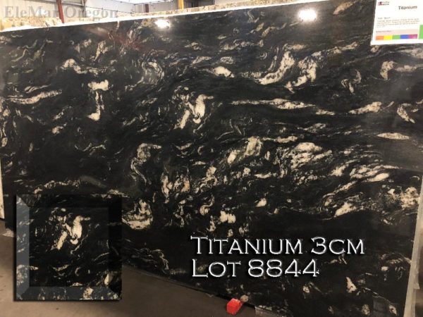 Granite Titanium (3CM Lot 8844) Countertop Sample